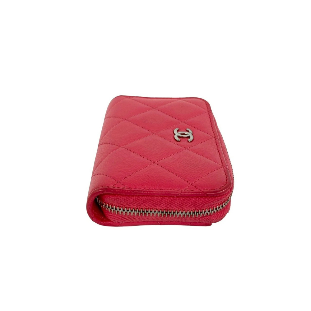CHANEL Pink Caviar Leather Logo Wallet - Picture 5 of 7